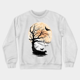 Halloween Moon Crewneck Sweatshirt